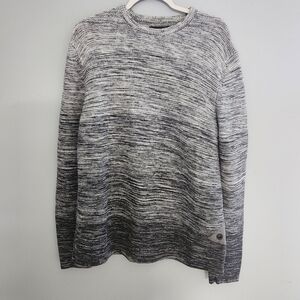 Men's Meduim Barbour Gray Gradient  Crewneck Sweater
